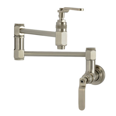 Kingston Brass Whitaker Two-Handle 1-Hole Wall Mount Pot Filler Faucet