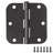 Design House 189548 Door Hinges For Interior Doors 6-pack 3.5-inch X 3.5-inch – Rounded 5/8-inch Radius Steel Door Hinge – Matte Black – Fits Standard Doors-92166883