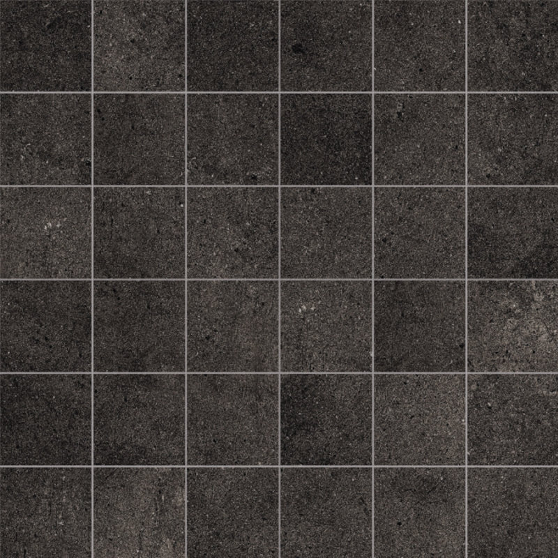 Carreau de mur et de plancher en porcelaine 2 po x 2 po, Noir