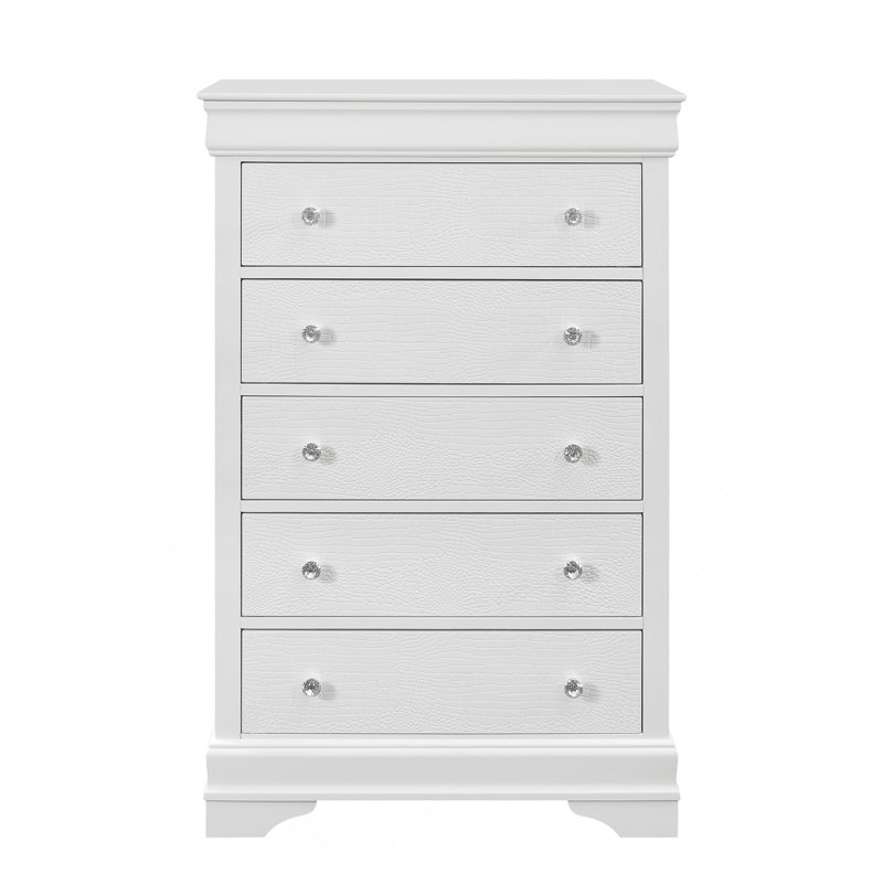 Commode blanche en métal, Blanc
