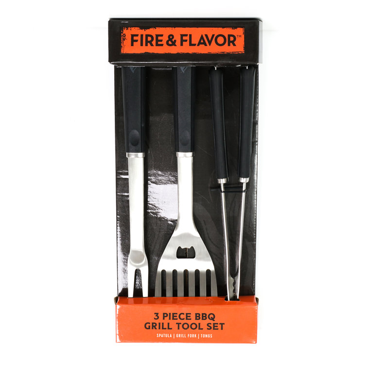 Fire & Flavor 3-Piece Grill Tool Set - FFT101