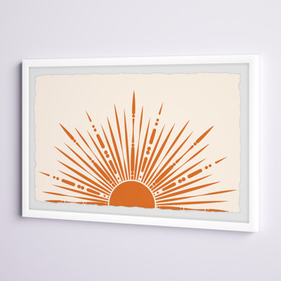 «The Sun Rays», reproduction encadrée