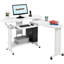 Willbridge L-Shaped Metal Base Computer Desk