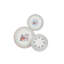 Xmas Sweet Pastels Piece Porcelain Dinnerware Set - Service for 6