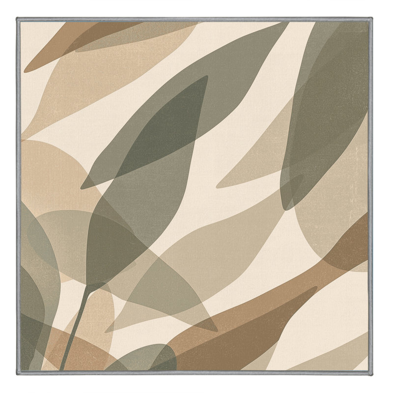 Tapis brun moelleux moelleux à motif abstrait rustique et moelleux Scott, 8 pieds carrés