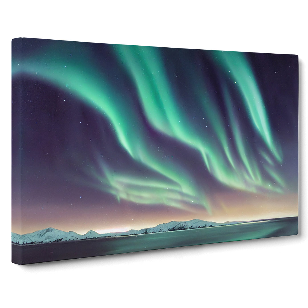 Luminous Aurora Borealis - Wrapped Canvas Photograph