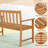Evagelos Solid Wood Outdoor Bench