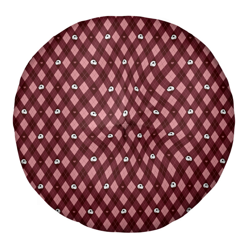 Coussin Katelyn Elizabeth, 26 po x 26 po, Rouge