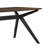 Wood Dining Table ,Walnut+Black