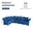 Velvet Sectional Reversible-1392654594