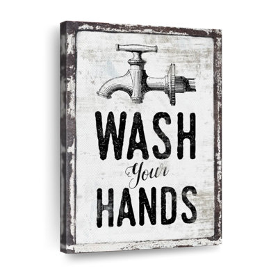 «Wash Your Hands», impression sur toile