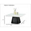 Table basse carrée de style contemporain