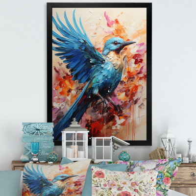 Clairevale Animal Azure Birds Drips - Imprimé