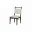 Ensemble de chaises de salle à manger rembourrées en polyester avec dossier, 4 pieds