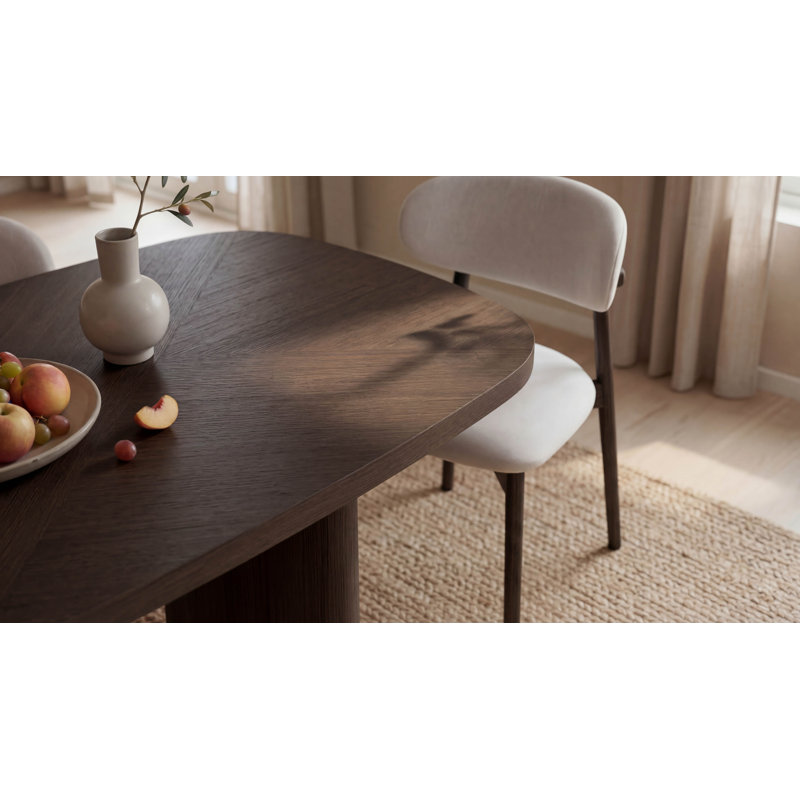 Paris Dining Table, 30" H x 62.99" L x 31.5" W, Brown