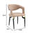 Dixfield Polyurethane Metal Upholstered Back Side Chair-1012883315-1009767660