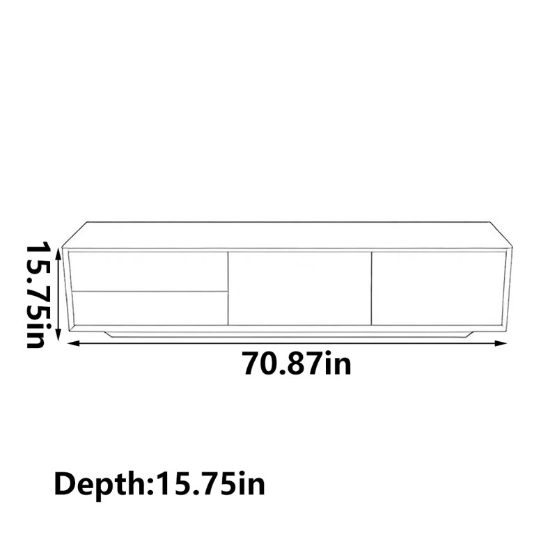Meuble télé Simple Living, 70.87"