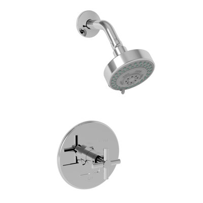 East Linear Balanced Pressure Shower Trim Set with Shower Head