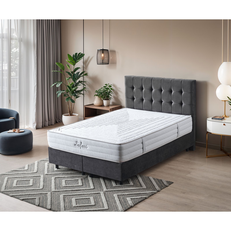 11” Safari Firm Hybrid Mattress –Unyielding Support & Durability – Individually Pocketed Coils & CertiPUR-US Foam – Fiberglass-Free – Bed in a Box
