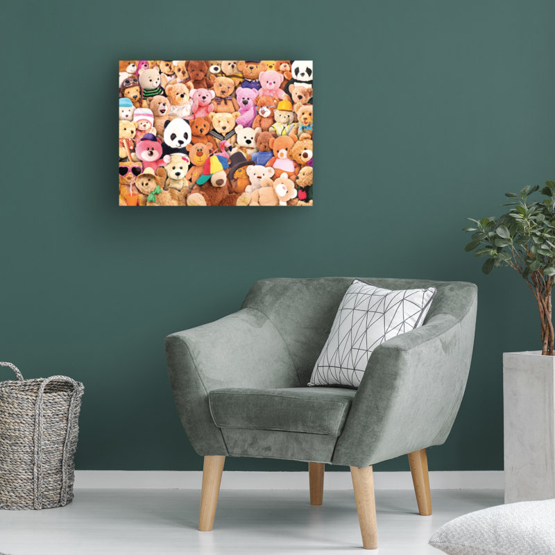 Art sur toile «Rando Bear Jamboree» par Bacheler Porter, H 14 po x l 19 po