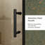 Porte de douche coulissante simple 48 po x l 72 po