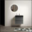 Ensemble de meuble-lavabo mural simple 24 po avec plateau en céramique Vins-679703809-679703810