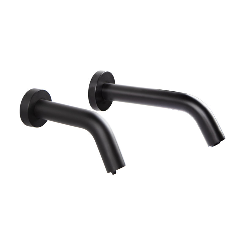 Zoom Wall Mounted Bathroom Faucet, Matte Black