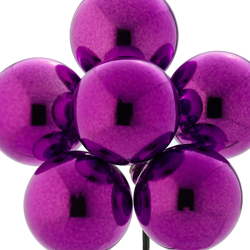 Boule de 40 tiges en plastique incassable 40 mm , Mauve