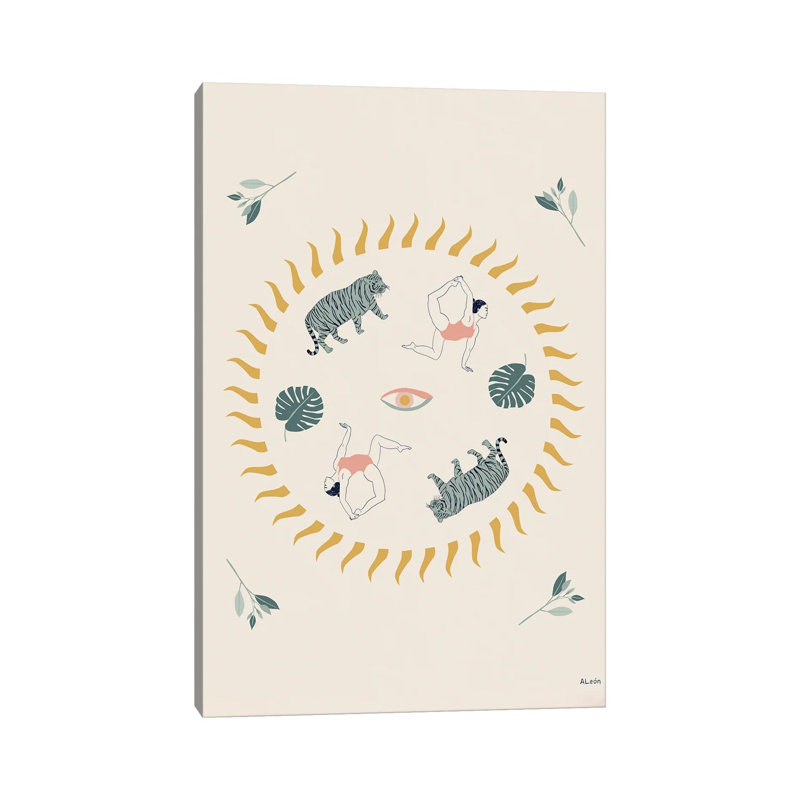 Vyaghrasana 1 Piece Wall Art on Canvas, 101.6 cm H x  66.04 cm W  x  1.905 cm D, Does Not Apply