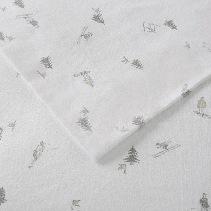 Full Multi Forest Animals Cotton Flannel Sheet Set
