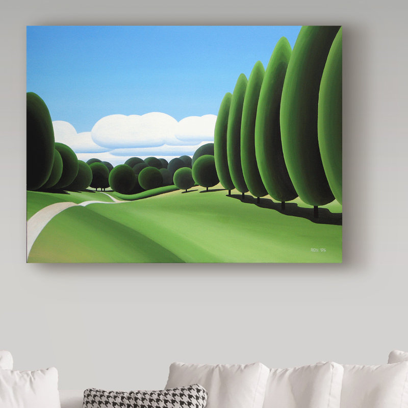 «Poplars» par Etelca, impression sur toile tendue, H 35 po x l 47 po x P 2 po