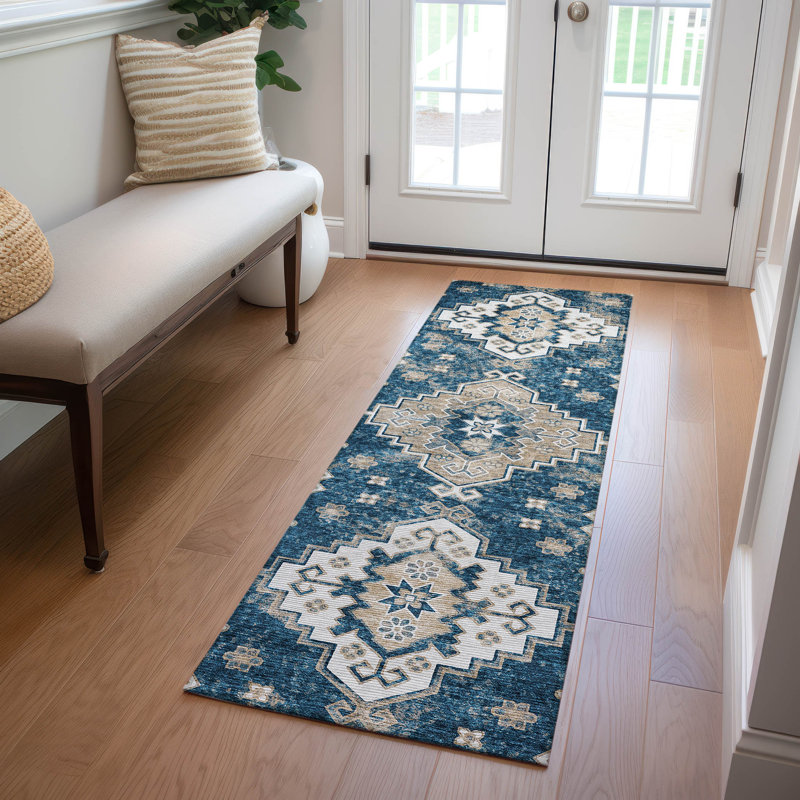  Malchow Non-Slip Indoor Outdoor Door Mat, Runner 2'3" x 7'6"