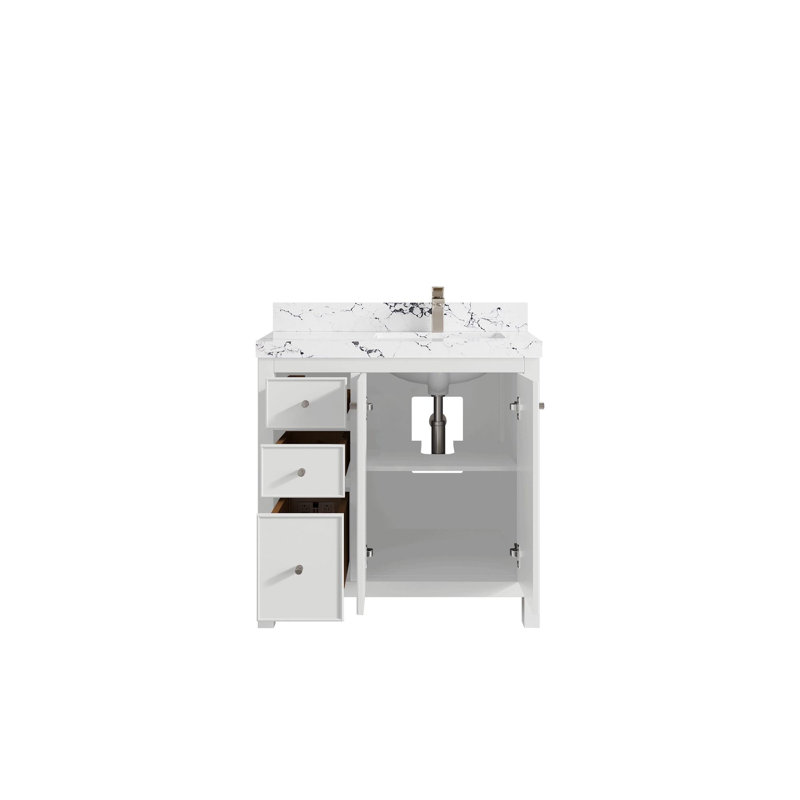 Bronya 36 po X P 22 po De salle de bain Viola quartz nuit
