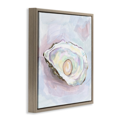 Silent Opal Oyster Floating Frame, design by Melissa Wang