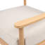 Fauteuil club en bois d'acacia avec coussin de siège Mallorca, ensemble de 1