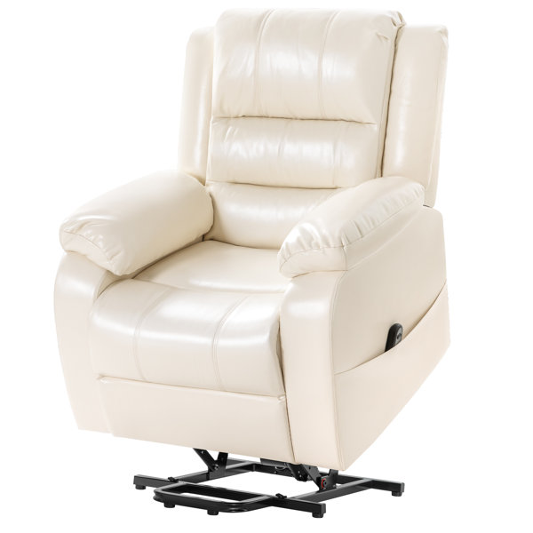 Latitude Run® Guillem 38''W Oversize Recliner Faux Leather Manual Rocking  Recliner with Lumbar Support & Reviews