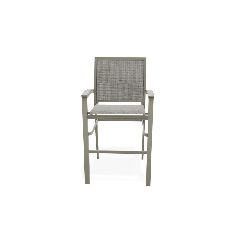 Chaise de café empilable en aluminium Bazza, Tempête, Burke