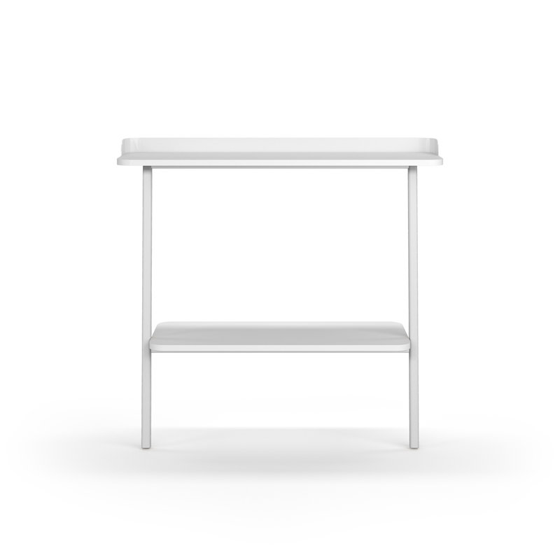 Ahmednur 111cm Console Table, White, White