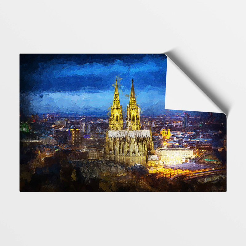 The Cologne Cathedral In Germany - No Frame Painting, 21 cm H x 29.7 cm W
