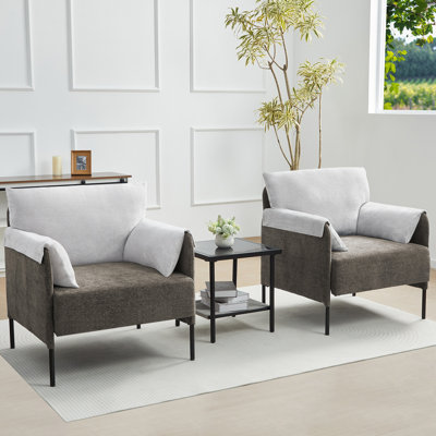 Ensemble de 2 chaises d'appoint 32 po W