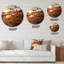 Horloge murale en métal Beach Breeze At Sunrise V-93394322