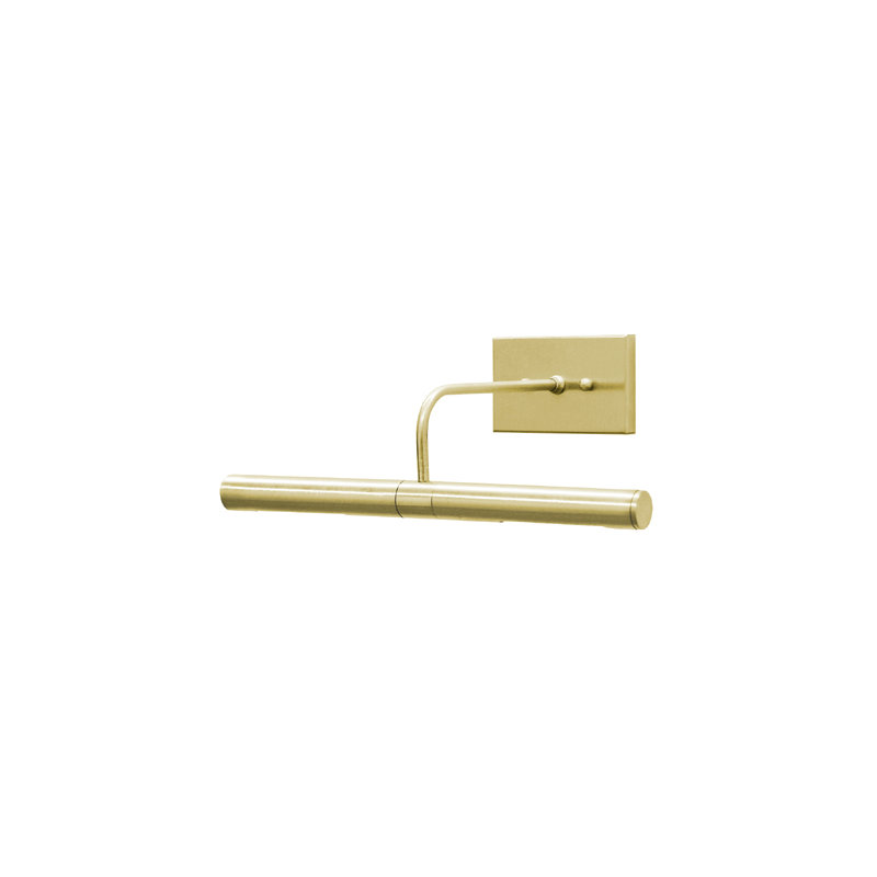 Applique murale 2 lumières Direct Wire, Laiton satiné, H 4,75 po x l 14 po x P 7,5 po