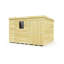 9ft x 8ft Pent Shed - Double Door with Windows