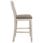 Chaise à hauteur de comptoir Nutmeg et crème rustique (ensemble de 2)