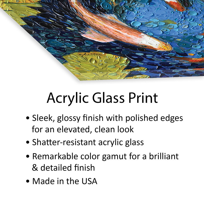 Koi Pond sur peinture plastique / acrylique