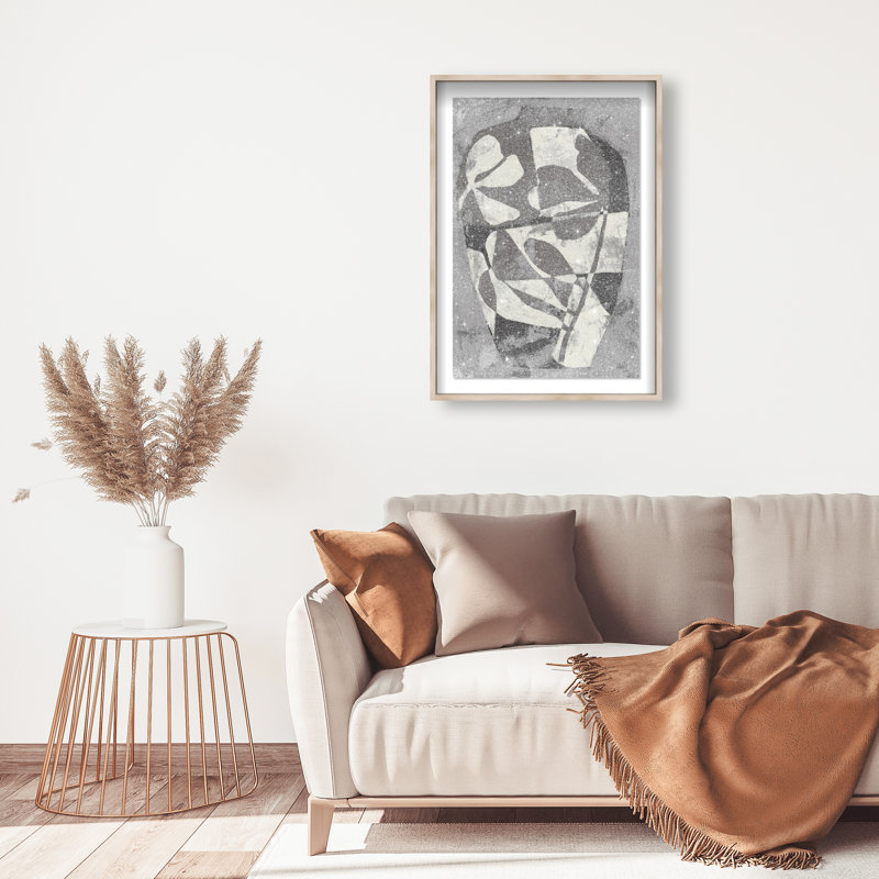 Minimalist Vase II Print by Oliver Gal, 25.5"H x 17.5"W, Natural Oak Shadowbox