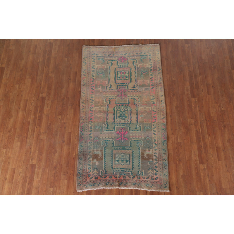 Tapis traditionnel tribal rétro 4 x 7