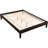 Cappuccino Eastern King Platform Bed With Transitional Character, Pine And Asian Hardwood Build, Slat System Of Style, Crafted From Hardwood, - Supported-34293691