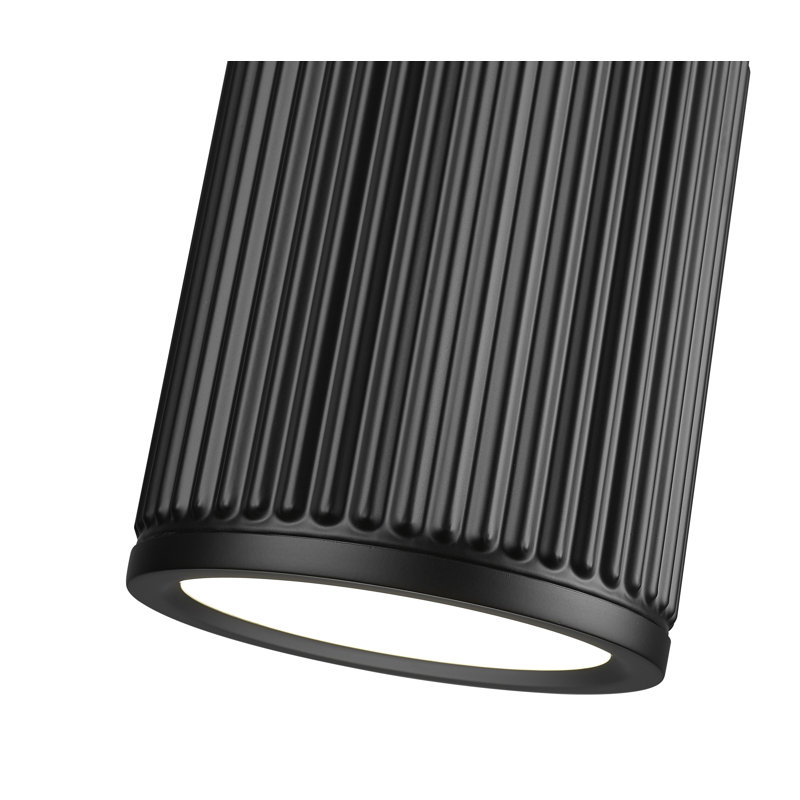 Plafonnier encastré 1 lumière 6,25 po Arne, Noir mat
