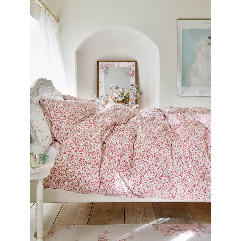 VINTAGE DITSY Multi 100% Cotton Percale, 180 Thread Count, Super King Duvet Cover Set + 2 Pillowcases
